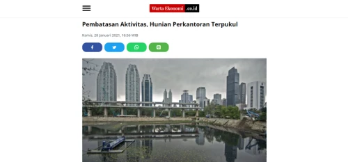 Pembatasan Aktivitas, Hunian Perkantoran Terpukul | KF Map – Digital Map for Property and Infrastructure in Indonesia